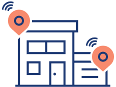 短距離（～約200m）